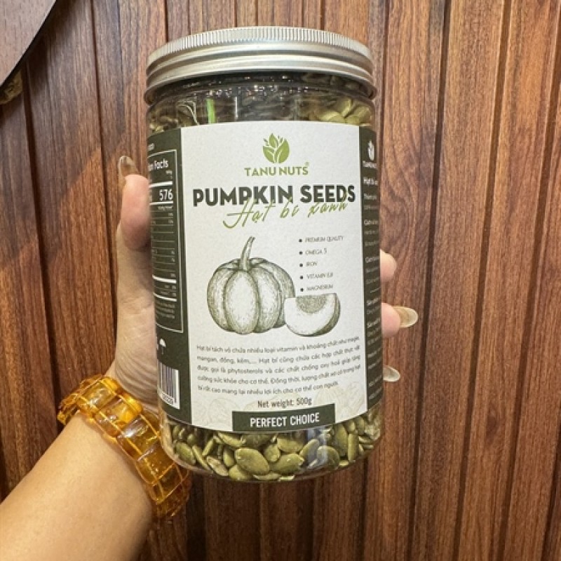 Hạt bí xanh rang mộc