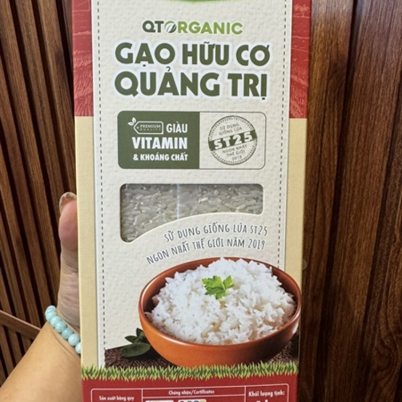 GẠO HỮU CƠ QUẢNG TRỊ ORGANIC ST25 1K